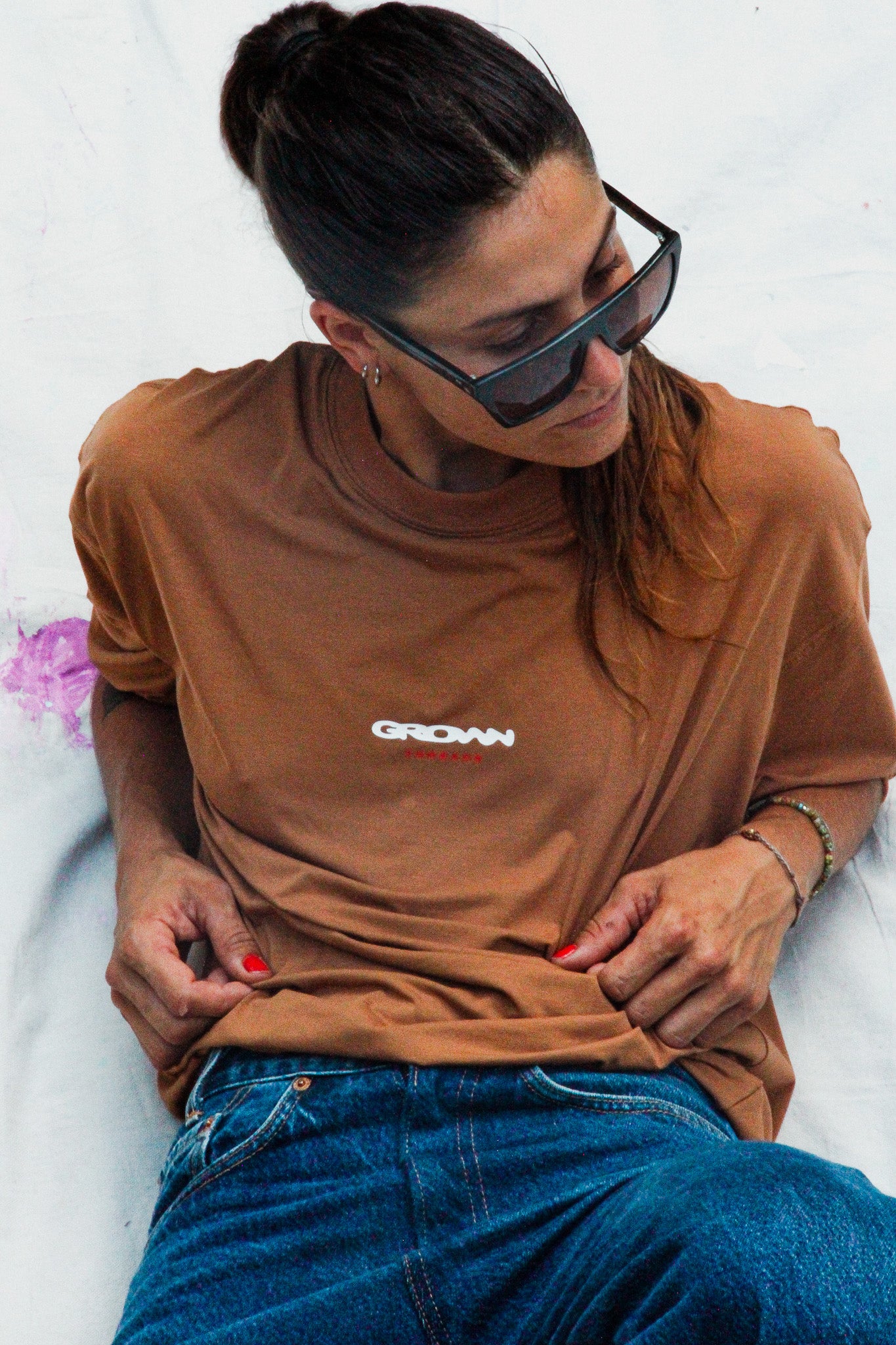 Bamboo Oversized Tshirt BROWN
